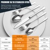 EIUBUIE Heavy Duty Silverware Set for 4, 20-Piece 18/10 Stainless