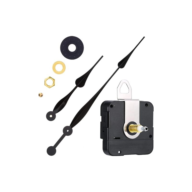 High Torque Quartz Clock Movement Kit - 12" Spade Hands,
