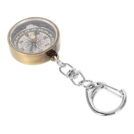 BESPORTBLE Metal Compass Keychain for Boys and Girls Camping Style Pocket Miniature Zinc Alloy Vintage Keyring Charm Car Keyring Holder