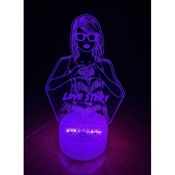 LOT OF 3 TAYLOR SWIFT NEON 3D LIGHTS LAMP ERAS
