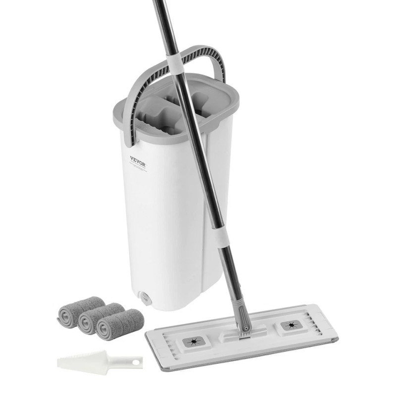 VEVOR Mop and Bucket with Wringer Set 3 Mop Pads