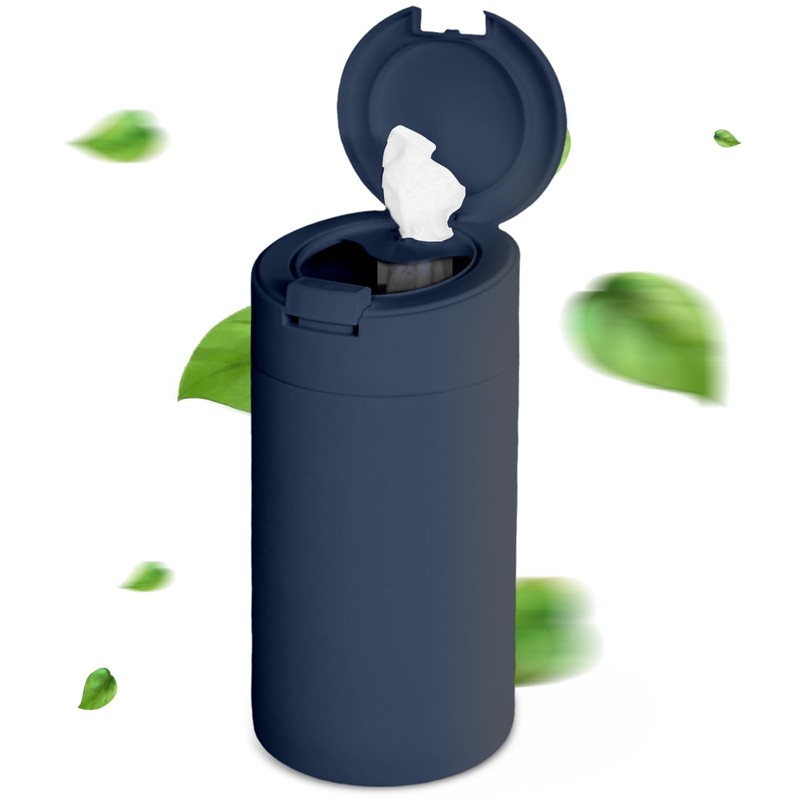 Extra Large Refillable Disinfecting Wet Wipes Dispenser (Navy Blue) |