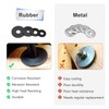 JRYGAC Pack of 120 Rubber Flat Washers, Flat Rubber Seal,