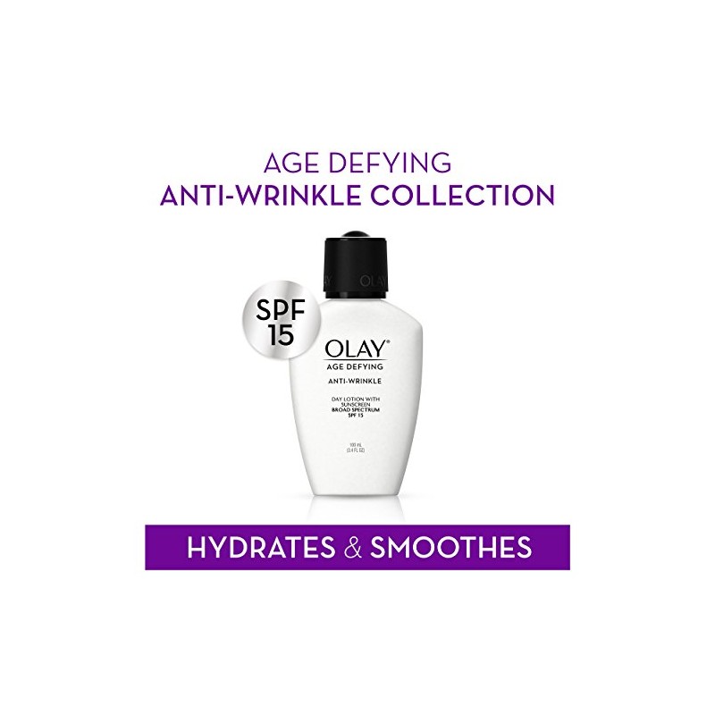 Olay Face Moisturizer Anti-wrinkle Day Lotion, Spf 15, 3.4 Oz,