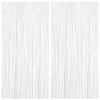 Tinsel Curtains, Pack of 2 White Glitter Curtain Fringe 1