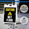 Caution Wet Floor Folding Floor Sign, 18x24 Inches, Portable A