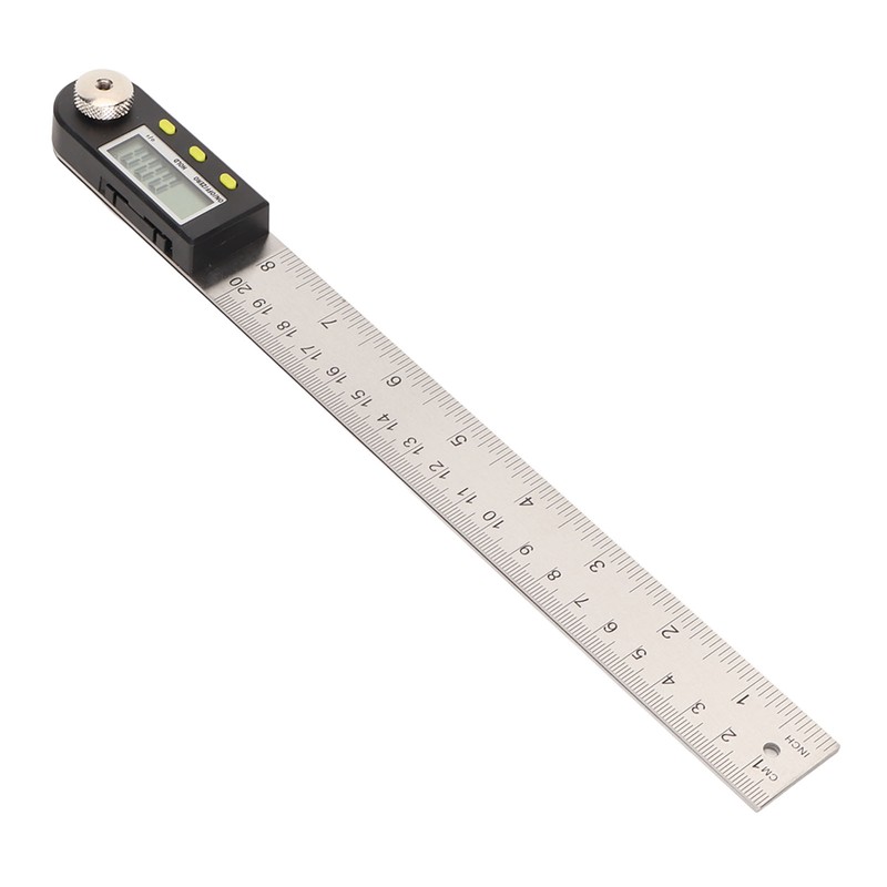 Digital Angle Ruler 200mm 0 to 360 Degree Stainless Steel