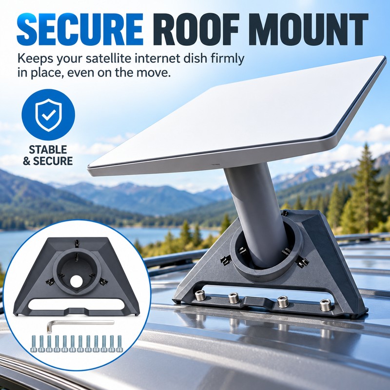 Starlink Gen 3 Pipe Mount Adapter for Satellite Dish Installation