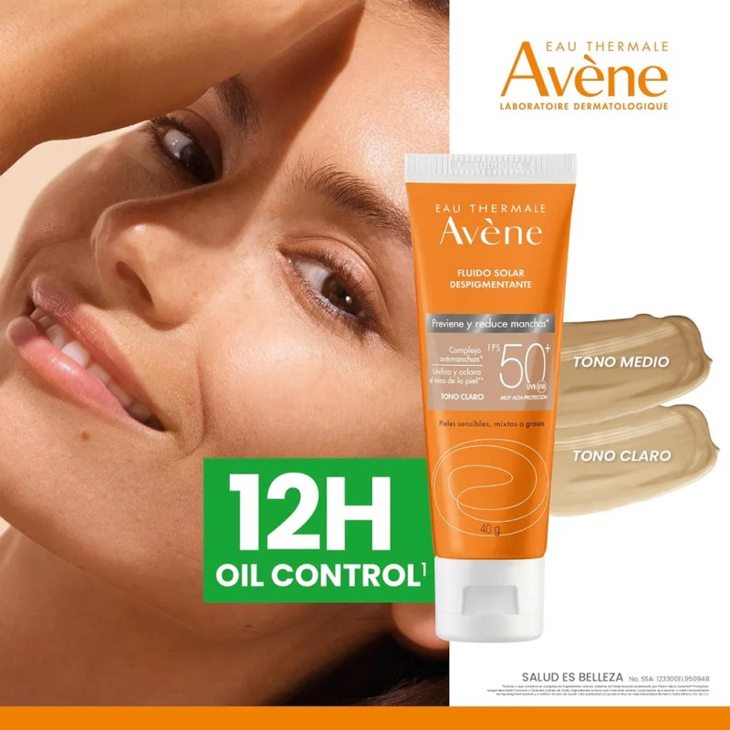 Avène Protector Solar Facial Fluido Mat Perfect Aclarante FPS 70