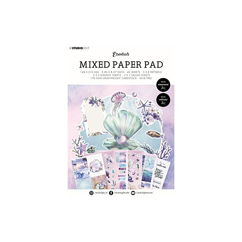 Studiolight • Paper Pad Mixed Paper Pad Underwater World Essentials