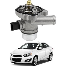 Upgrade Aluminium Engine Coolant Thermostat Housing Assembly Compatible with 2011-2020 Chevy Cruze Limited Sonic Trax Buick Encore 1.4L Replaces 25200455 55565336 55579010 55593034 902-808