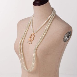 GRACEART Anne Boleyn Faux Pearl Necklace Vintage Pearl Choker Chain Elegant Neck Jewelry