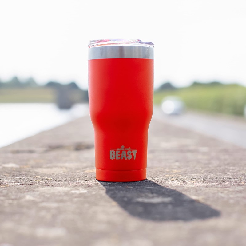 Beast 30oz Red Insulated Reusable Tumbler- BPA Free | Stainless