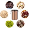 Coffee Container Large Airtight Stainless Steel Black Kitchen Storage Canister