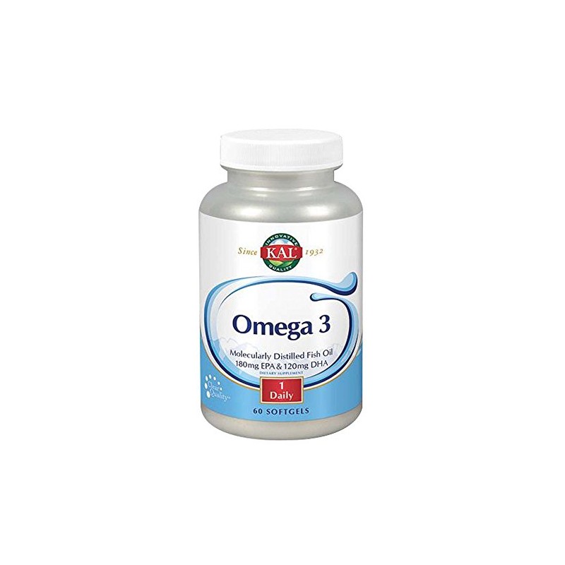 KAL - Omega-3 Fish Oils, 1000 mg, 120 softgels by