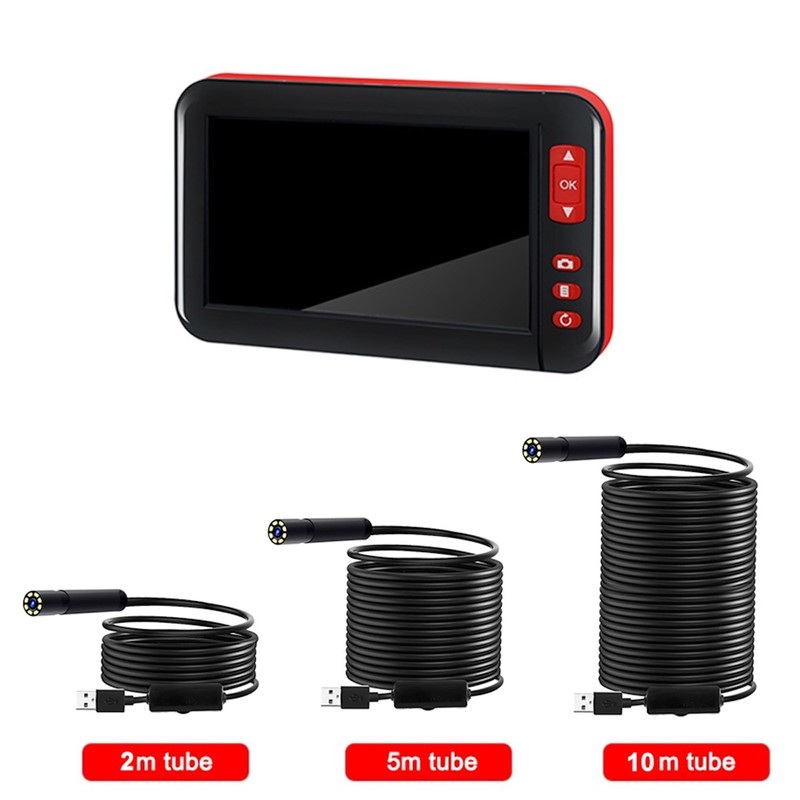 BRIGHTBOX Endoscope Inspection Camera, Industrial Borescope with 8mm Lens, 4.3