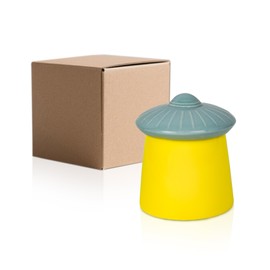 UFO Butter Crock with Water Seal Lid, Ceramic Butter Keeper for Fresh Spreadable Butter, Out of This World Butter Crock for Kitchen Countertop, Fun and Functional Kitchen Decor