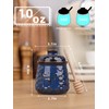 Ceramic Honey Jar with Dipper and Lid 10oz, Honey Pot