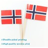 JBCD Norway Toothpick Flag Norwegian Mini Small Cupcake Topper Flags