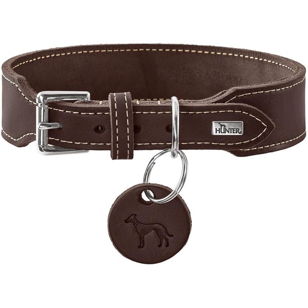 HUNTER Aalborg Extra Wide Collar Dark Brown Extra Wide Soft