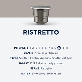 CafePod Coffee Pods Nespresso Compatible Ristretto 60 Aluminium Capsules