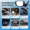 Black Left Driver Side Mirror Replacement For Honda Civic 2016-2021