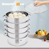 5-Tier Steamer Pot for Cooking, 11.8 Inch Steam Pots with