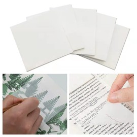 5 Paquetes Transparent Sticky Notes,3x3in,250 hojas de notas adhesivas transparentes Notas adhesivas removibles translúcidas para estudio, lectura, oficina, escuela. Mantenga su escritura limpia y ordenada. (5)