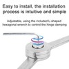 2pcs Chest Hinges, Alloy Lid Support Locking Fixed Hinge Close