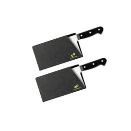 EVERPRIDE Butcher Chef Knife Edge Guards (2-Piece Set) Wide Knives Blade Edge Protectors - Meat Cleaver Knife Sheath Set - BPA-Free Chef Knife Covers Fits Blades Up To 8” x 4” – Knives Not Included