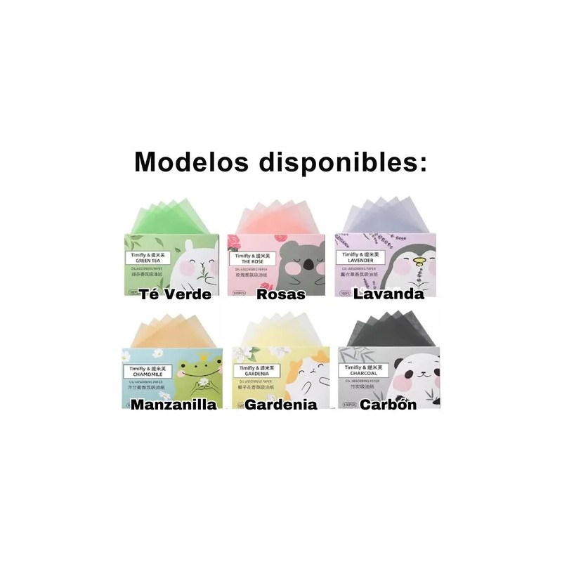 300p Papel Te Verde Absorbente Grasa Facial Elimina Brillo