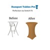 32 Round x 43" Tall Spandex Fitted Table Cover for