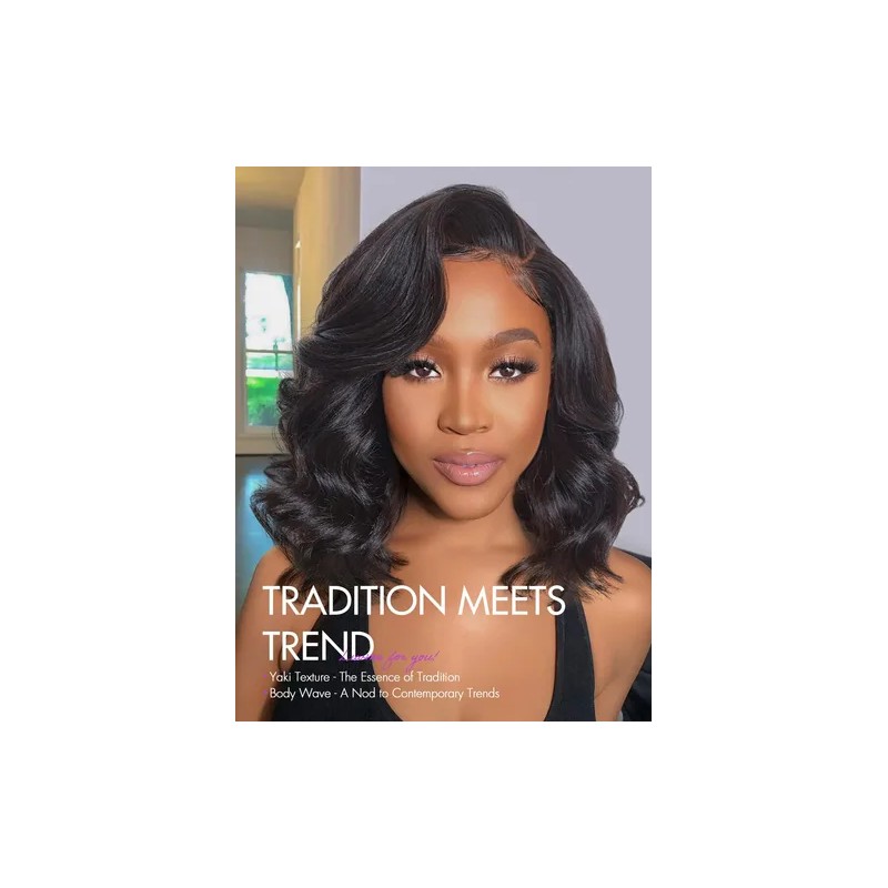 Wig Luvme Hair Light Yaki Loose Wave 25cm Human Hair