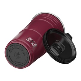 WYLD GEAR Wyld Stainless Steel Tumbler Vacuum Insulated Party Cups with Lid, 24 Oz, Maroon