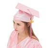 GraduationMall Shiny Graduation Cap and Gown with 2025 Tassel for