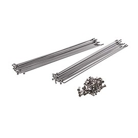 Fez Set: Wheel Rear Wheel Spoke with Nipple (18x 246 mm + 18x 260 mm) M3 Chrome "17 – For Simson SR1