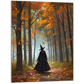 TINDAY Paint by Number Witch Paint by Numbers Kit for Adults Painting by Number for Adults Color Painting Kits for Adult Canvas Painting Home Decor Wall Art 16x20 in