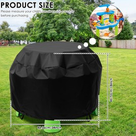 Kids Water Table Cover Waterproof Oxford Cloth Outdoor Water Play Table Toys Covers 34 x 18 x 34 in Heavy Duty Protective Cover, Sand Tables Accessories for Children Toddler Boy and Girl