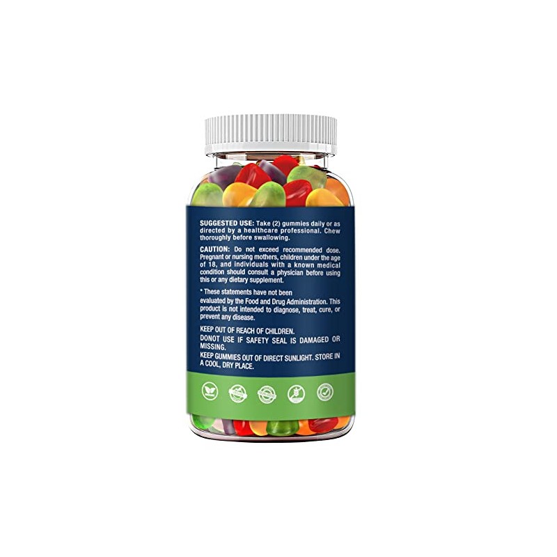 NUBETONG Organic Gummies Natural ingredients Fruit Flavor Made in USA