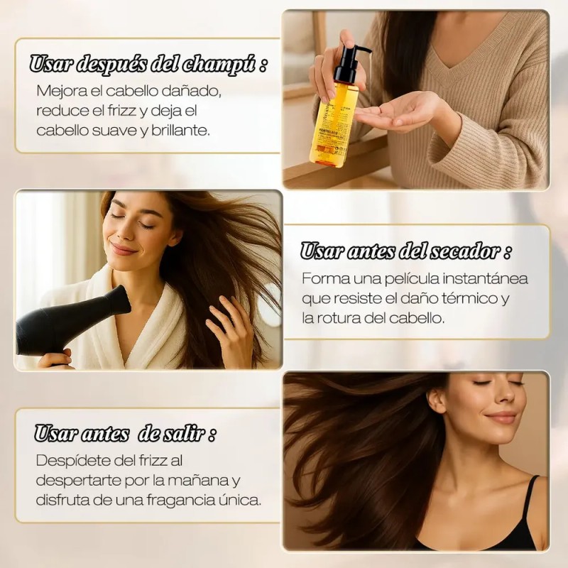 Ayvanna Rêver Shampoo Aceite Capilar Para Mejora Las Puntas Secas