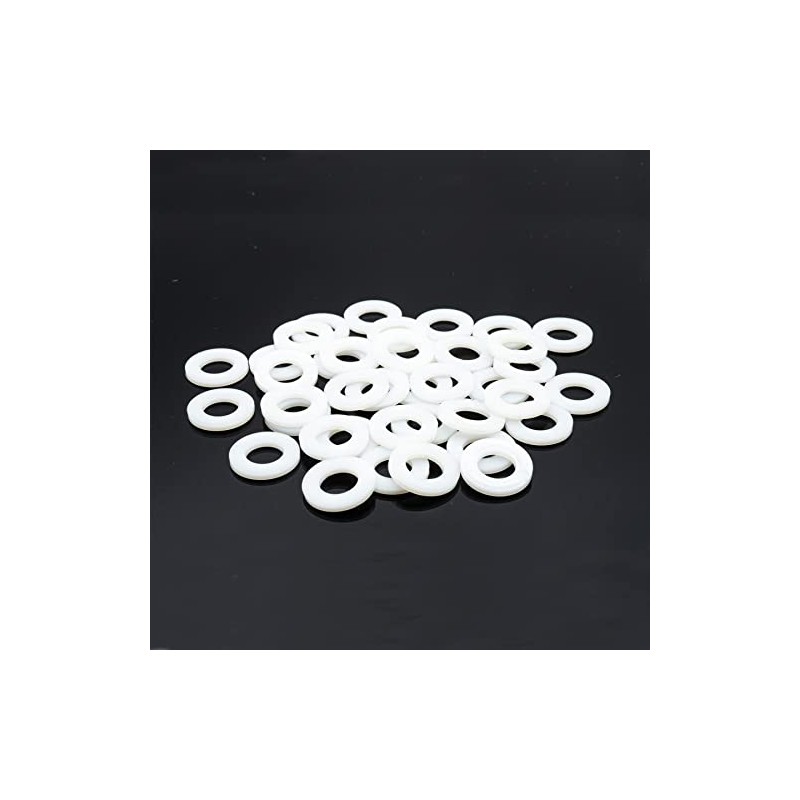 Hippo Hardware M4 (4mm) Nylon Flat Plain Washers Form A