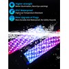VI9000 2 Pack 1FT Fat Whip Lights, LED Whip Lights