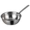 WINCO Mini Wok Acero Inoxidable, Plata