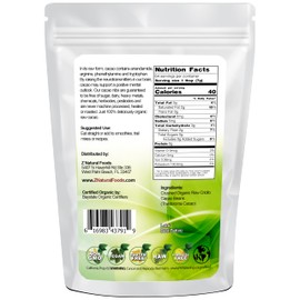 Premium Raw Organic Cacao Nibs - Superior In Flavor & Aroma - Unsweetened Criollo Cacao - Perfect for Baking, Brewing, Tea, Smoothies, & Snacks - 100% Pure, Vegan, Non GMO, Gluten Free, Kosher - 1 lb