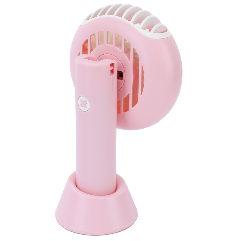 Pink USB Neck Fan Mini Portable Desktop Foldable Fan for