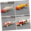 FUNOMOCYA 4 Pcs Artificial Fish Tank Ornaments Decorative Carp Lifelike