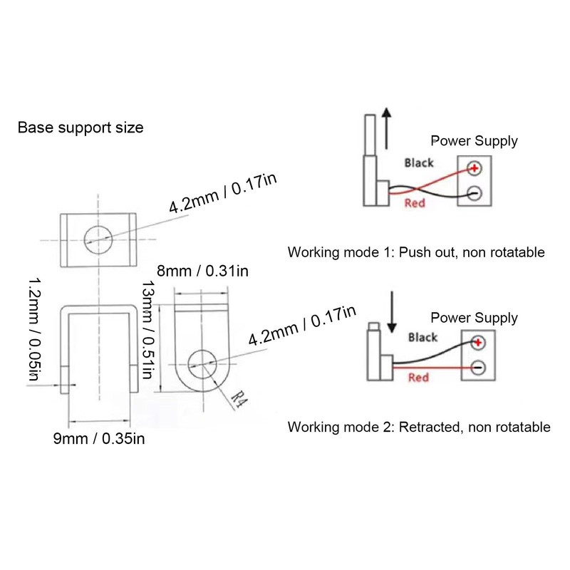 Mini Electric Linear Actuator 24V, Linear Actuator Motor Speed 150N