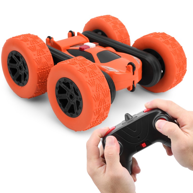 DoubleSided Stunt RC Car 360 Degrees Rotation Spraying Remote Control