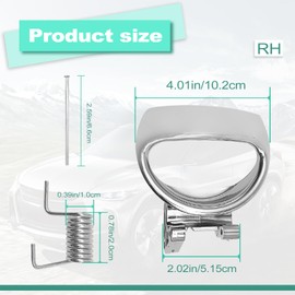 KEVWR - Manija de puerta interior delantera o trasera derecha para puerta lateral del pasajero compatible con Chevy HHR 2006, 2007, 2008, 2009, 2010, 2011, reemplaza # 20897806 19299613