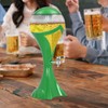 SHZICMY Green 3L Liquor Tower Dispenser, Iced Beverage Dispenser with